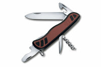 Нож Victorinox Nomad красно-черный, 0.8351.C, 111 мм, 11 функций, красный.