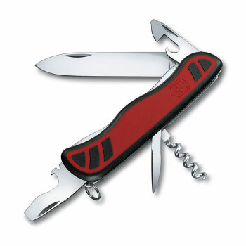 Нож Victorinox Nomad красно-черный, 0.8351.CB1, 111 мм, 11 функций, красный.