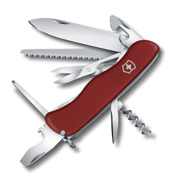 Нож Victorinox Outrider красный, 0,8513, 111 мм, 14 функций, красный.