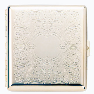 Портсигар TSUBOTA PEARL на 20 шт(85mm) Никелевая Арабеска TSU 1-95408-81