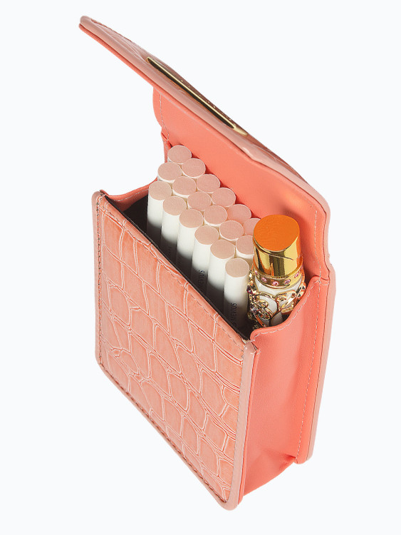 Портсигар TSUBOTA PEARL на 20 шт(100mm) Красный TSU 3-07056-20