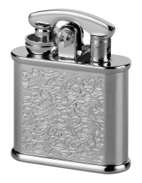 Зажигалка бензиновая Colibri One hand oil lighter silver arabesque, CB 308-0051 Зажигалка бензиновая Colibri One hand oil lighter silver arabesque, CB 308-0051