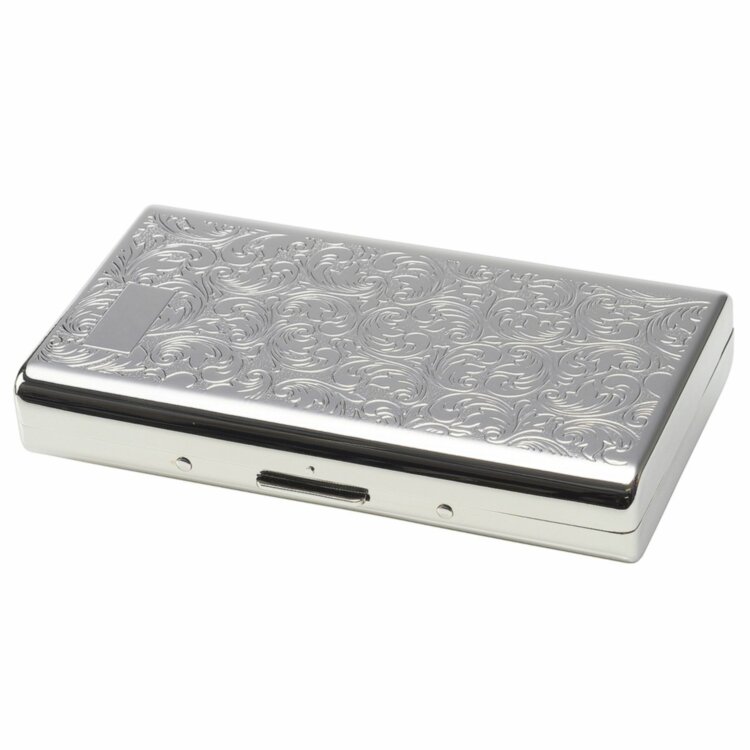 Портсигар Tsubota Pearl Case 14 Nickel arabesque TSU 1-59429-81