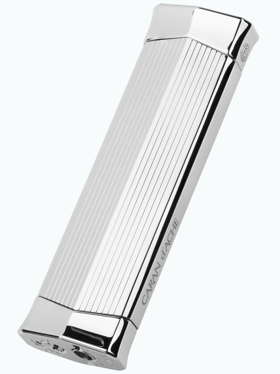 Зажигалка газовая Caran d'Ache CD 02 Rhodium Ligne CD02-2002