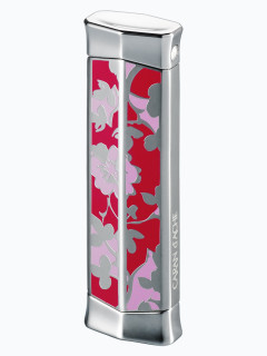 Зажигалка газовая Caran d'Ache CD 02 Rhodium Flower Pink CD02-2004