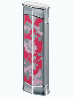 Зажигалка газовая Caran d'Ache CD 02 Rhodium Flower Pink CD02-2004