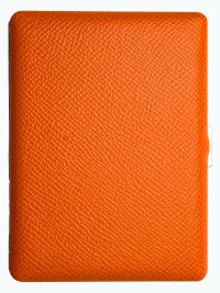 Портсигар TSUBOTA PEARL из гладкой кожи Оранжевый TSU 1-04492-27