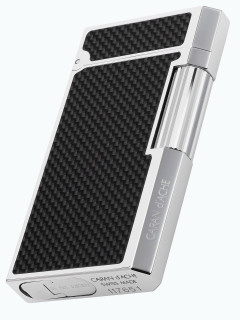 Зажигалка газовая Caran d'Ache Limited Carbon Fibre Silver CR 5836-426