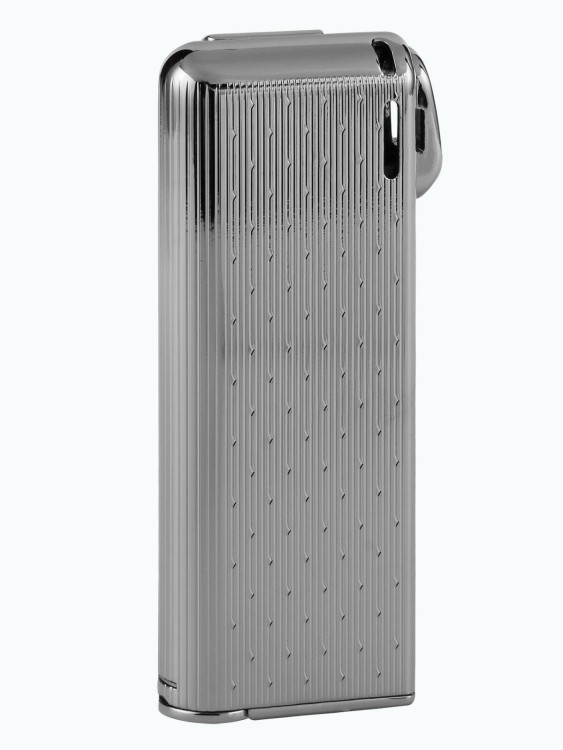 Зажигалка газовая IM CORONA Pipe Master Chrome Vertical Line Stars IC 33-3210
