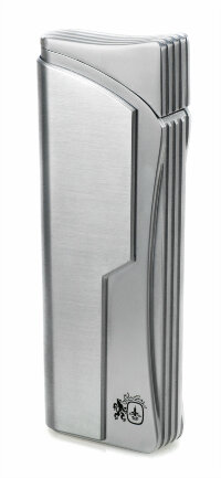 Зажигалка газовая Colibri Legacy Satin Silver & Silver Pearl