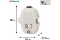 Зажигалка газовая Windmill Delta Clear Beige, WM 390-1004
