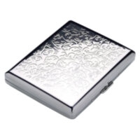 Портсигар Tsubota Pearl Case 20 (100mm) Nickel arabesque TSU 1-92429-81