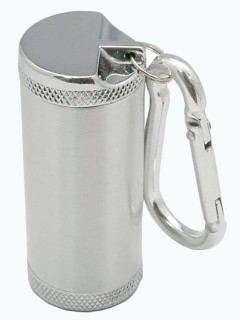 Карманная пепельница Windmill Cylinder в цвете сатинированного серебра, WM 81590042.
