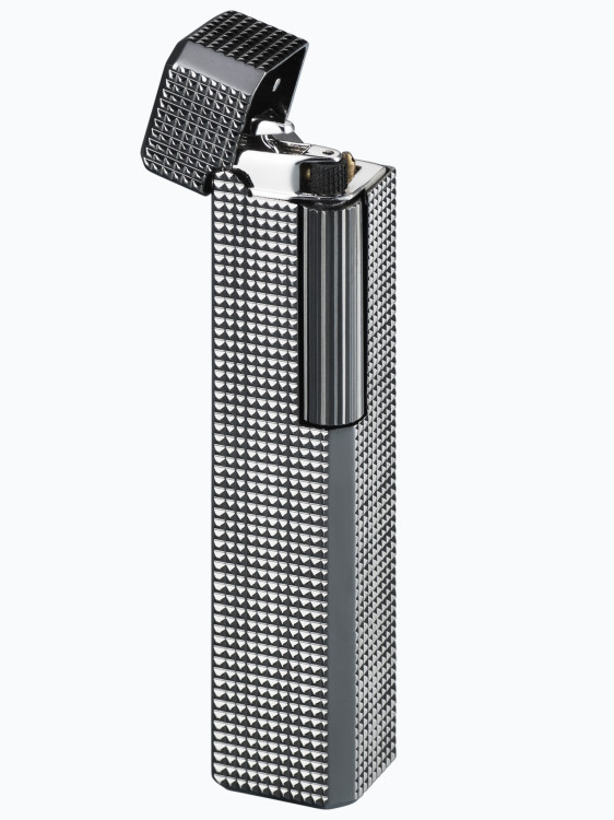 Зажигалка газовая SAROME PSD36 Grey & 3 Side Lattice Diamond Cut SR PSD36-11