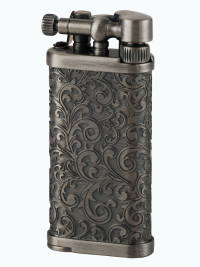 Зажигалка газовая IM CORONA Old Boy Antique Silver Arabesque Pattern IC 64-7525