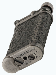 Зажигалка газовая IM CORONA Old Boy Antique Silver Arabesque Pattern IC 64-7525