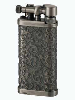 Зажигалка газовая IM CORONA Old Boy Antique Silver Arabesque Pattern IC 64-7525
