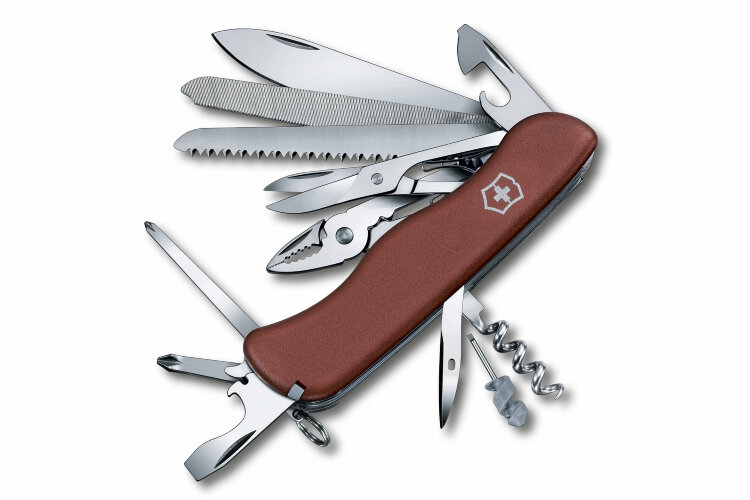 Нож Victorinox Workchamp красный, 0.9064, 111 мм, 21 функций, красный.
