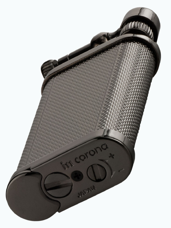 Зажигалка газовая IM CORONA Old Boy Gunmetal E/T Barley IC 64-8211
