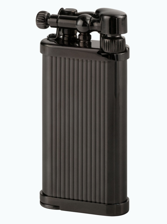 Зажигалка газовая IM CORONA Old Boy Gunmetal Engraved Stripes IC 64-8306