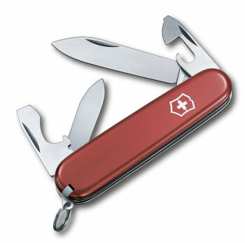 Нож Victorinox Recruit red, 0.2503, 84 мм, 10 функций, красный.