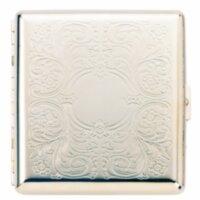 Портсигар Tsubota Pearl Case 20 (85mm) Nickel arabesque TSU 1-95408-81