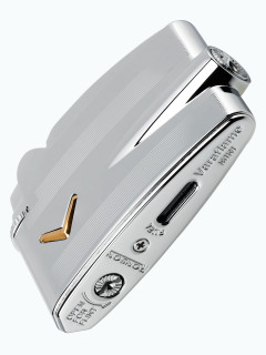 Зажигалка газовая Ronson Mini Varaflame Chrome V Engine-Turn RN R31-1012