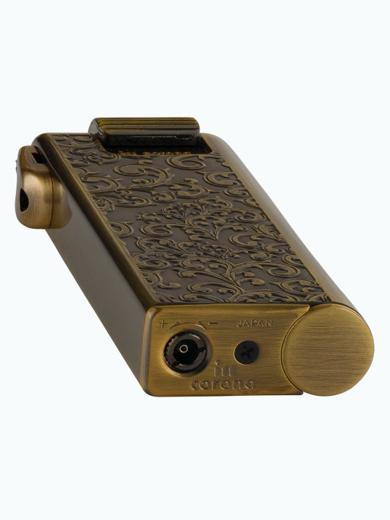 Зажигалка газовая IM CORONA Pipe Master Antique Brass Etched Arabesque Pattern IC 33-2525