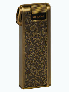 Зажигалка газовая IM CORONA Pipe Master Antique Brass Etched Arabesque Pattern IC 33-2525