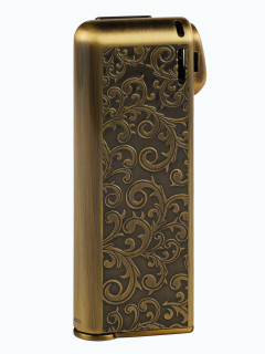 Зажигалка газовая IM CORONA Pipe Master Antique Brass Etched Arabesque Pattern IC 33-2525