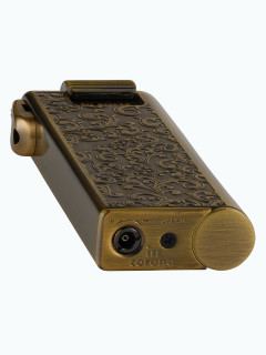 Зажигалка газовая IM CORONA Pipe Master Antique Brass Etched Arabesque Pattern IC 33-2525