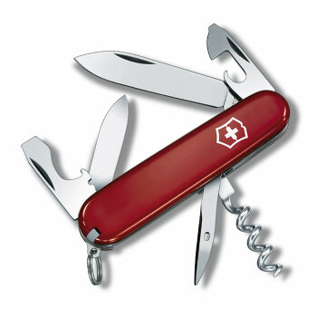 Нож Victorinox Tourist, 0.3603, 84 мм, 12 функций, красный.