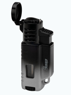 Зажигалка газовая Windmill BEEP XI Jet 3 Burner Flame Black Silver WM BE11-0001