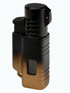 Зажигалка газовая Windmill BEEP XI Jet 3 Burner Flame Black Gold WM BE11-0002