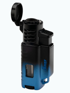 Зажигалка газовая Windmill BEEP XI Jet 3 Burner Flame Black Blue WM BE11-0003