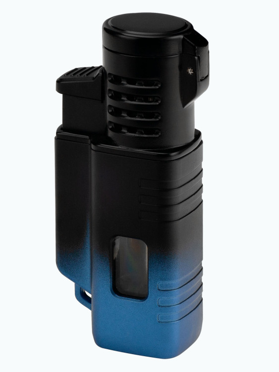 Зажигалка газовая Windmill BEEP XI Jet 3 Burner Flame Black Blue WM BE11-0003