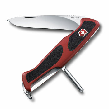 Нож Victorinox RangerGrip 53, 0.9623.C, 130 мм, 5 функций, красный.