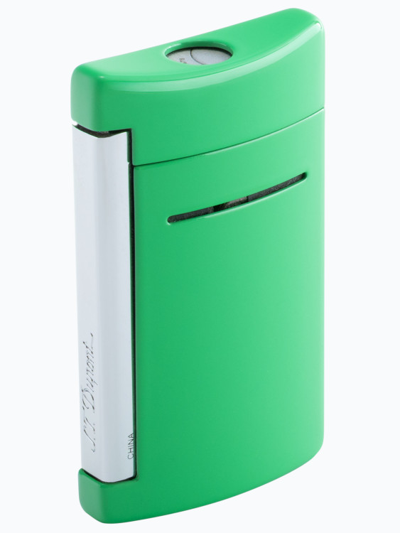 Зажигалка бензиновая S.T. Dupont MiniJet T. Dupont Du 10035 Minijet Lighter Torch Flame Electric Gre