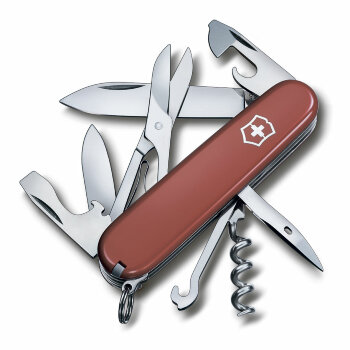 Нож Victorinox Climber красный, 1.3703, 91 мм, 14 функций, красный.