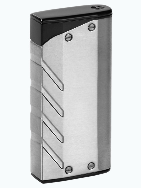 Зажигалка газовая Colibri Torque Silver Finish With Matt Black CB LI-300T004