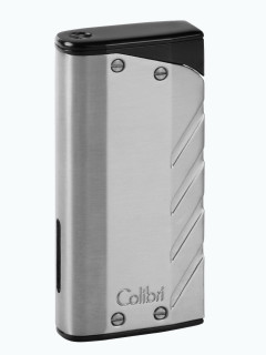 Зажигалка газовая Colibri Torque Silver Finish With Matt Black CB LI-300T004