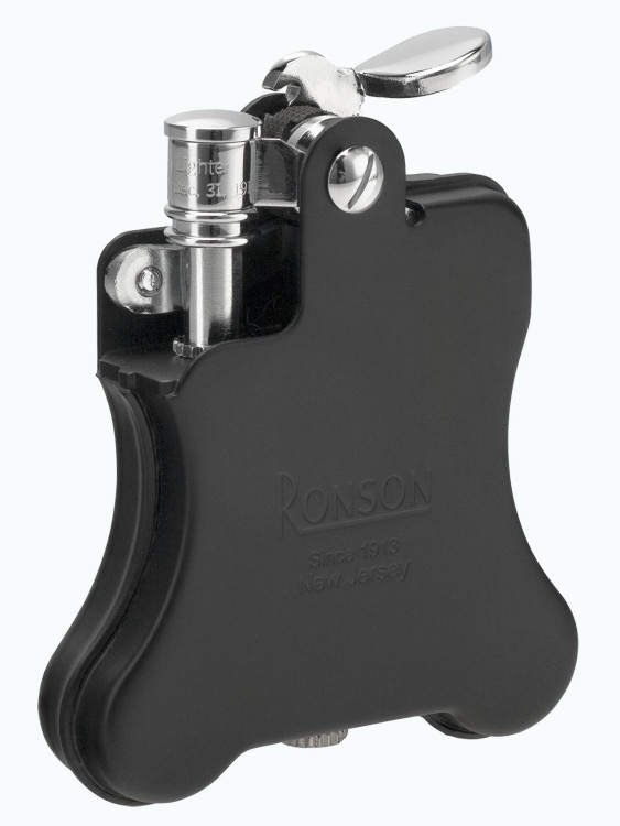 Зажигалка бензиновая Ronson Banjo Black Matte RN R01-1032