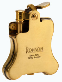 Зажигалка бензиновая Ronson Banjo Brass Satin RN R01-1031