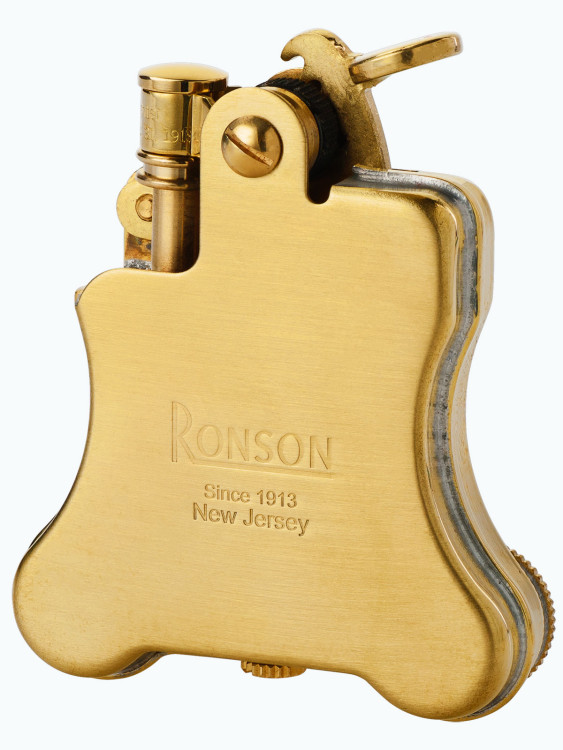 Зажигалка бензиновая Ronson Banjo Brass Satin RN R01-1031
