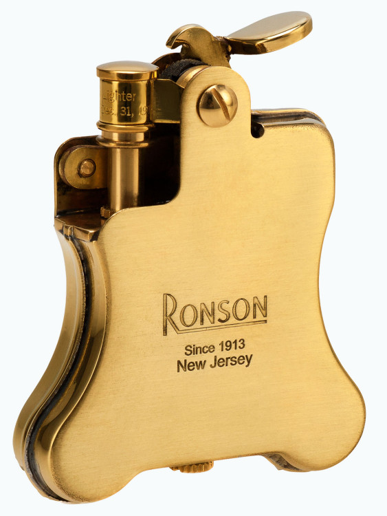Зажигалка бензиновая Ronson Banjo Brass Satin RN R01-1031