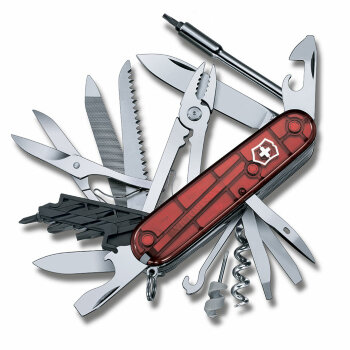 Нож Victorinox CyberTool 41, 1.7775.T, 91 мм, 39 функций, красный.