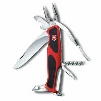 Нож Victorinox RangerGrip 74, 0.9723.C, 130 мм, 14 функций, красный.