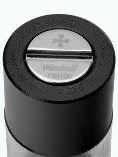 Зажигалка бензиновая Windmill Field Max Oil Alumium Black WM WFM-2001