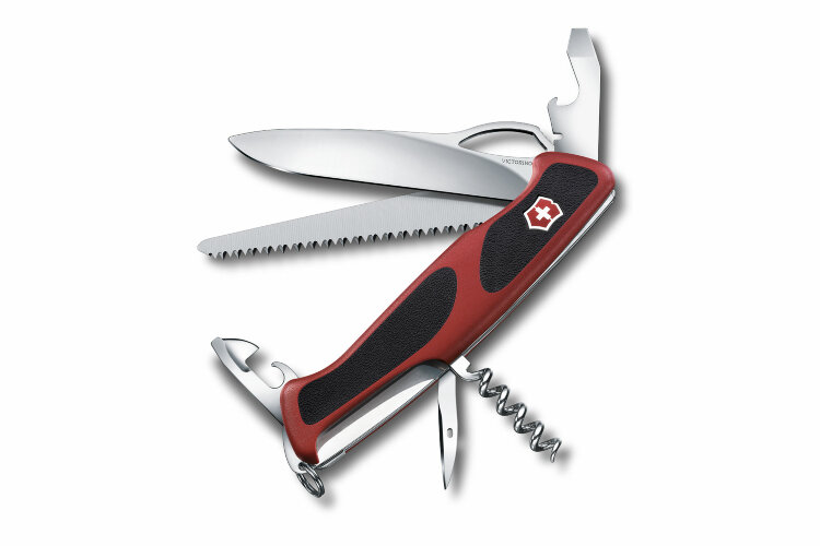 Нож Victorinox RangerGrip 79, 0.9563.MC, 130 мм, 12 функций, красный.