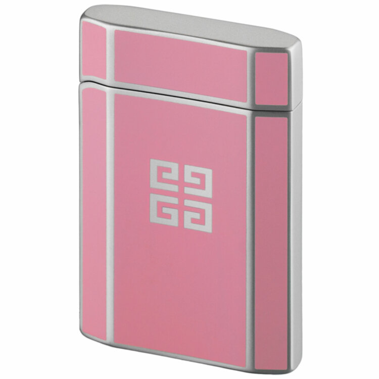 Зажигалка газовая Givenchy MDL4200 Dia-Silver, Print Pink